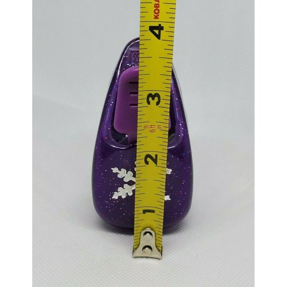 Purple Glitter EK Success Snowflake Pop Up Craft Paper Shaper Scrapbooking - Picture 8 of 12